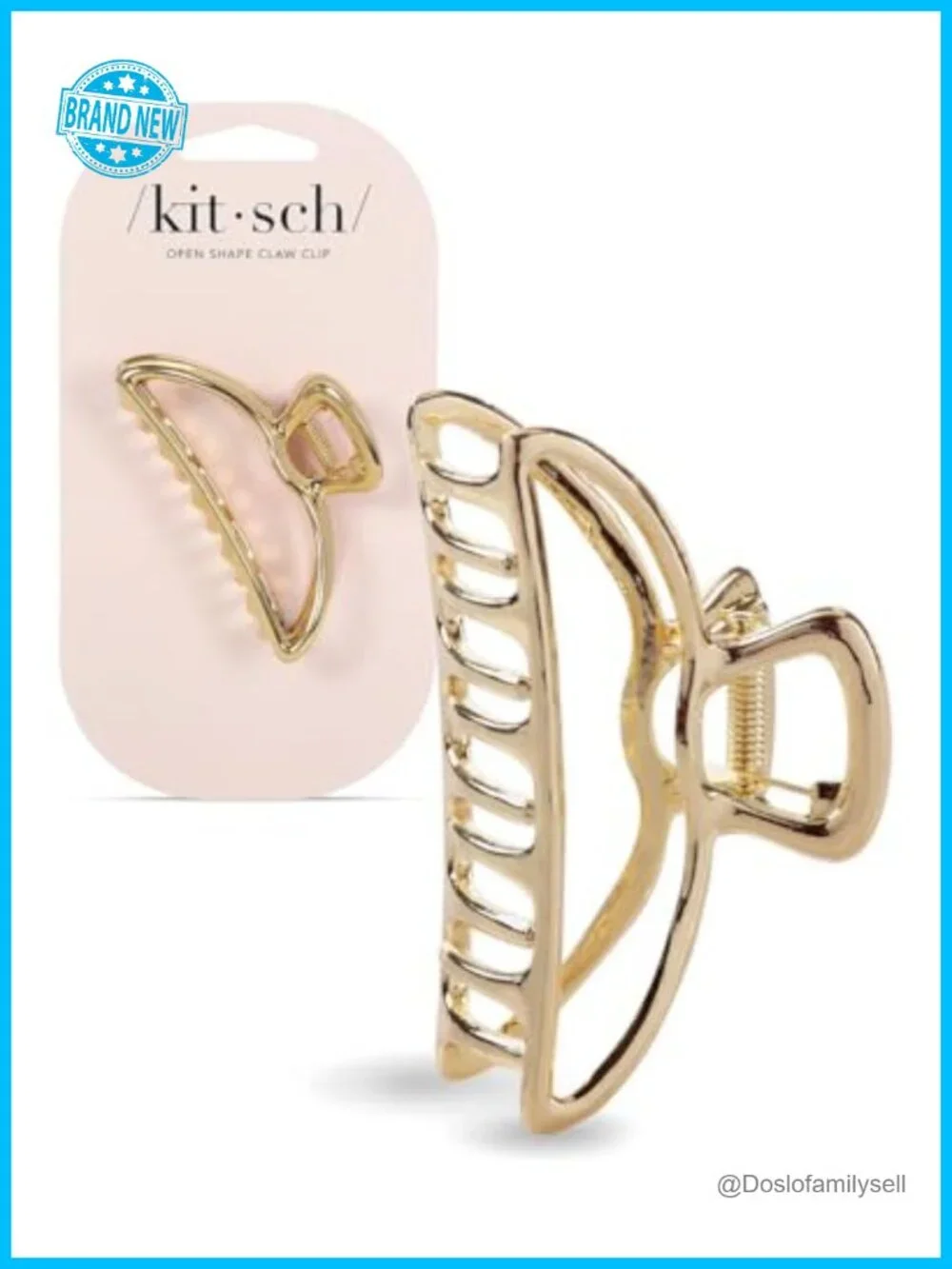 Gold Metal Hair Clips, Durable Claw Clips for Securing Hairstyles